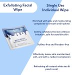 Eco-Beauty good times Waterless Daily Gentle Exfoliating Face Wipes Individually Wrapped Pre-Moistened Packet Cleanse, Exfoliate, Soothe and Hydrate (20 Wipes) - Image 2